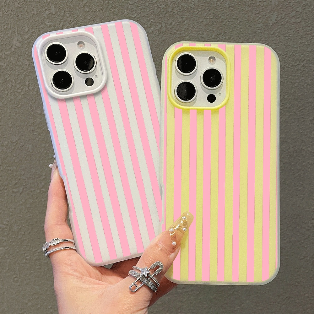 Xiaomi Phone Accessories - غطاء هاتف بسيط بتصميم شريط عمودي