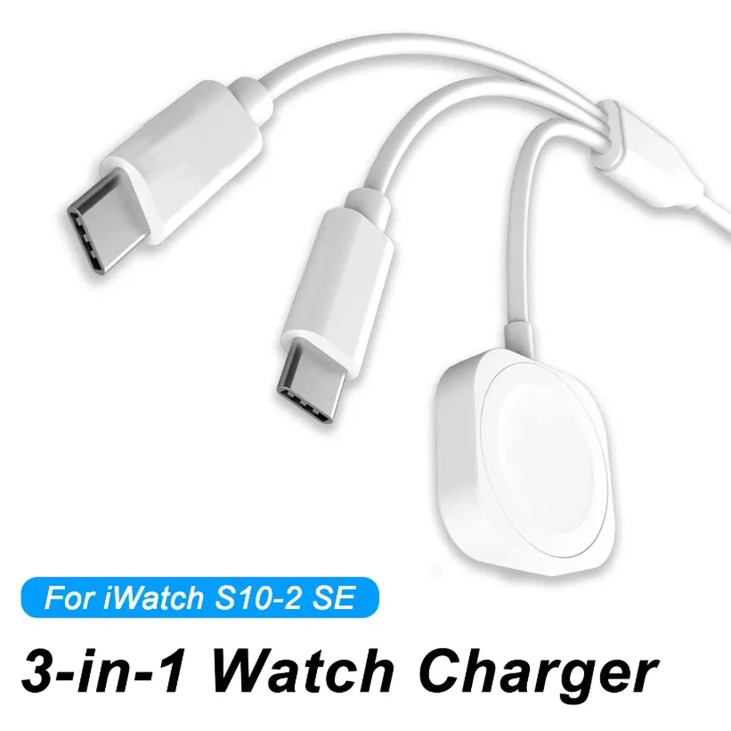 Fast Charging Cable - شاحن ساعة مغناطيسي 3 في 1