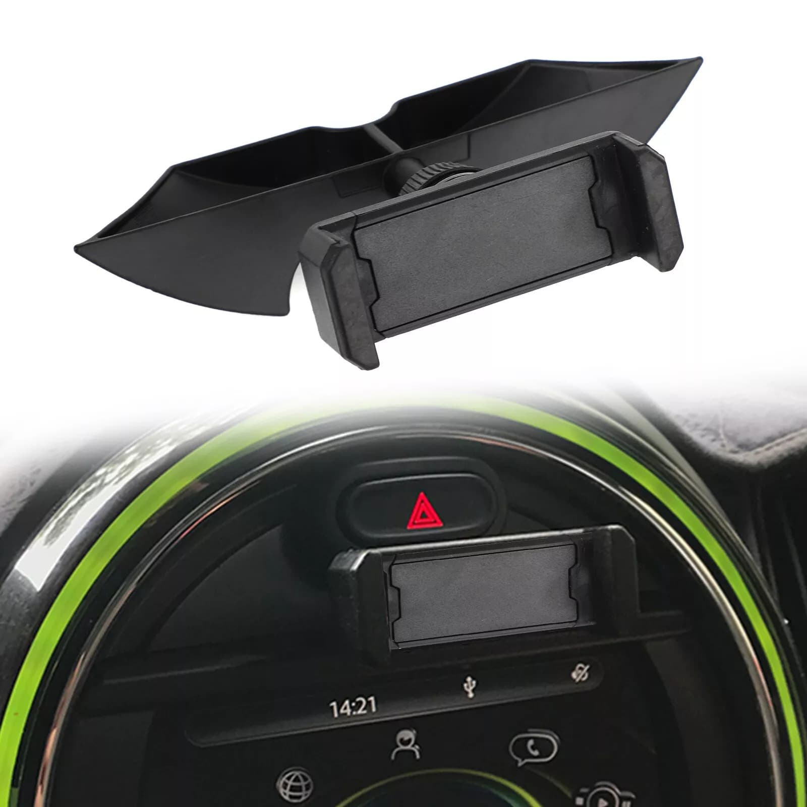 Phone Accessories Uk - سيارة معدنية الجبهة جبل حامل هاتف
