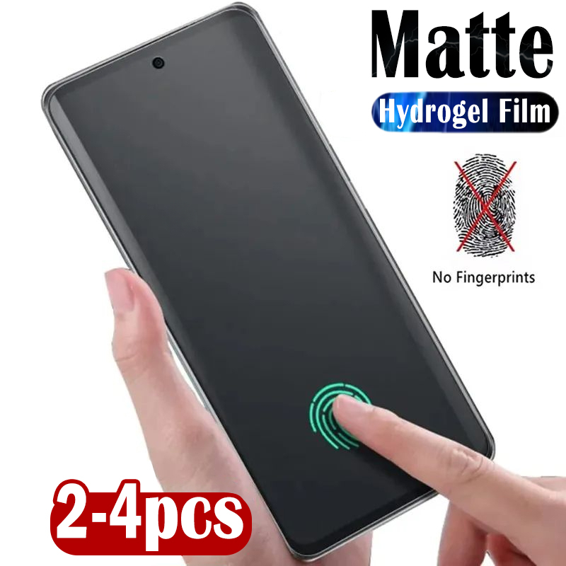 Realme Gt 6 - 2-4 قطعة ماتي متجمد سيليكون هيدروجيل