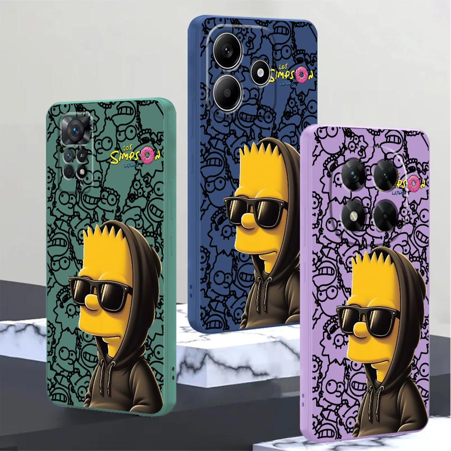 Xiaomi Phone Accessories - غطاء هاتف ذكي بتصميم بارت من