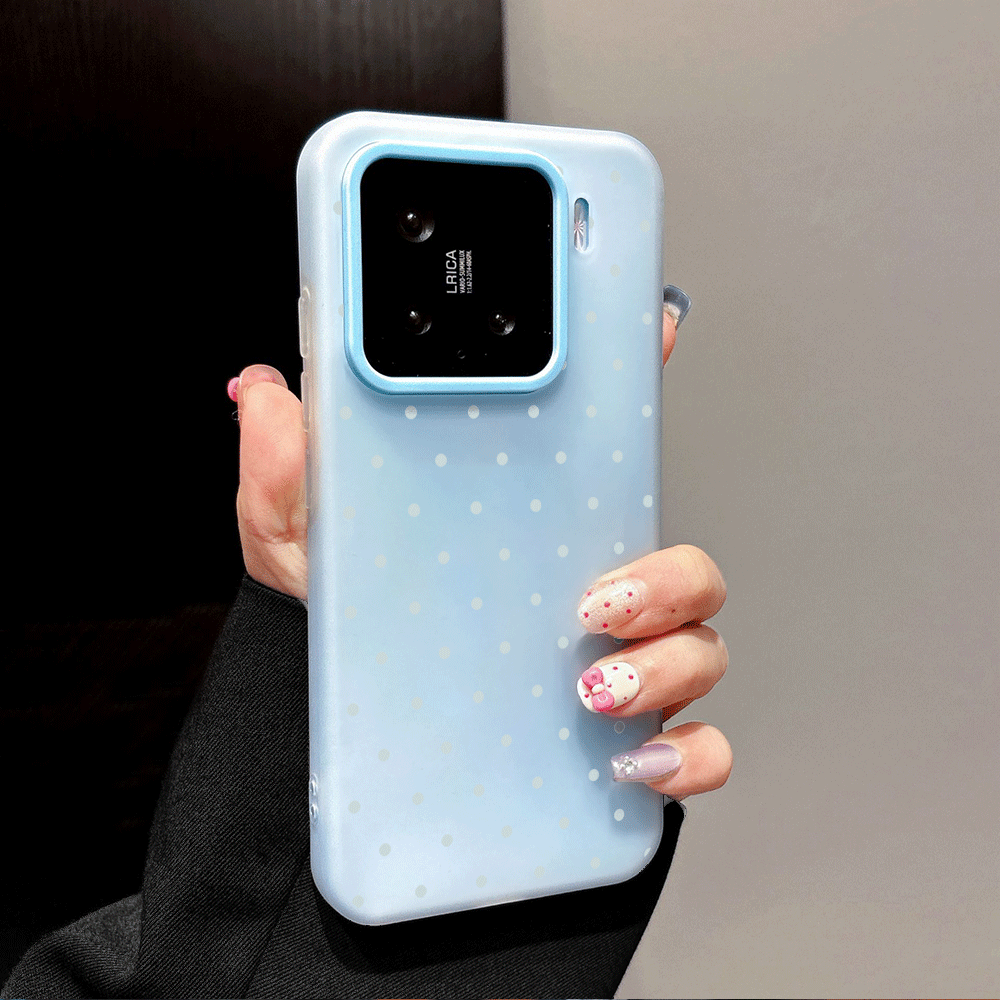 غطاء هاتف لطيف بنقاط زرقاء فات - مراجعة Xiaomi Phone Accessories وسعره