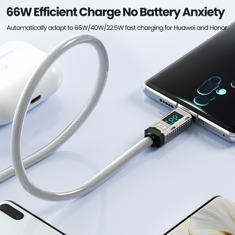 Toocki PD 66 واط USB C كابل 6A - مراجعة Fast Charging Cable وسعره