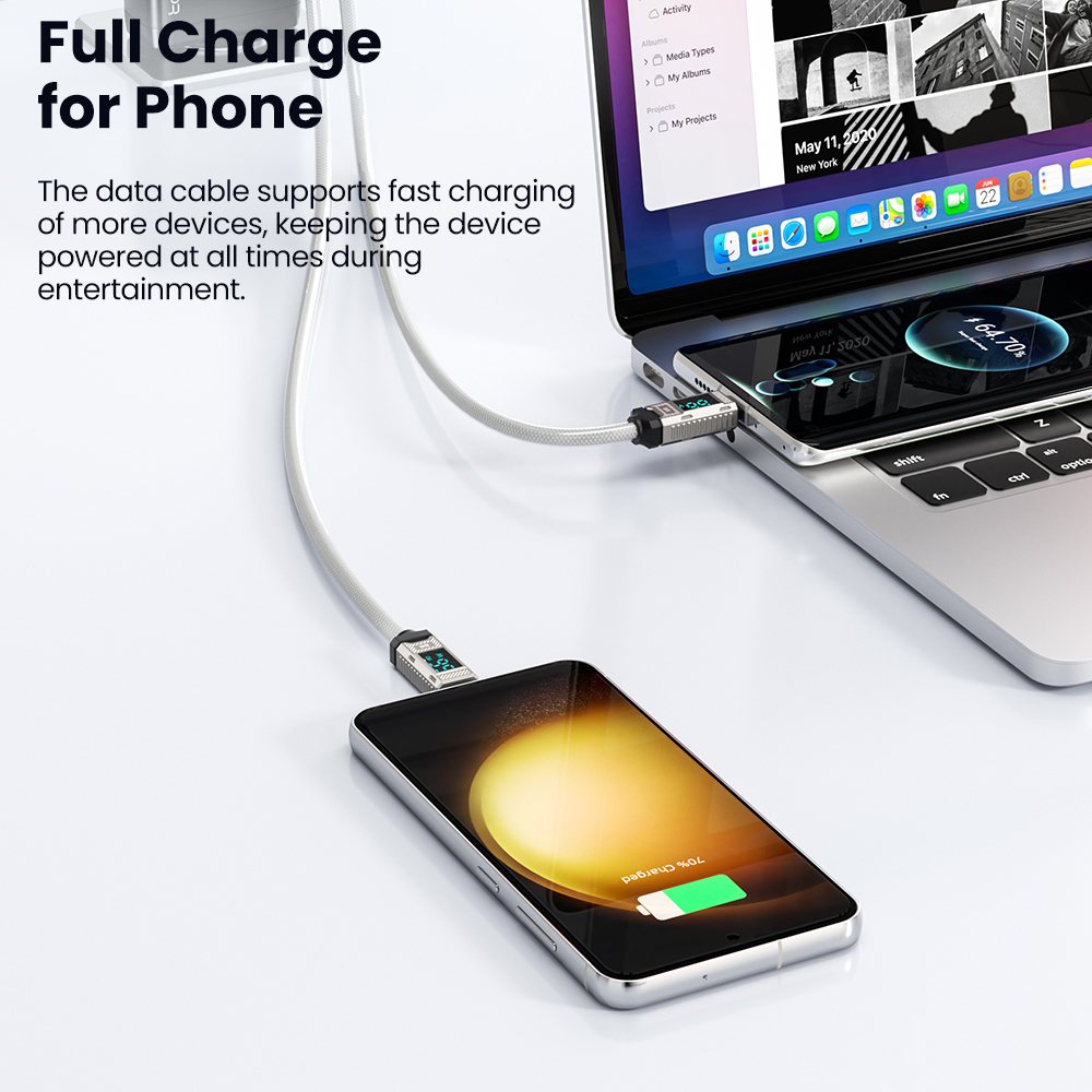 Toocki PD 66 واط USB C كابل 6A - مراجعة Fast Charging Cable وسعره