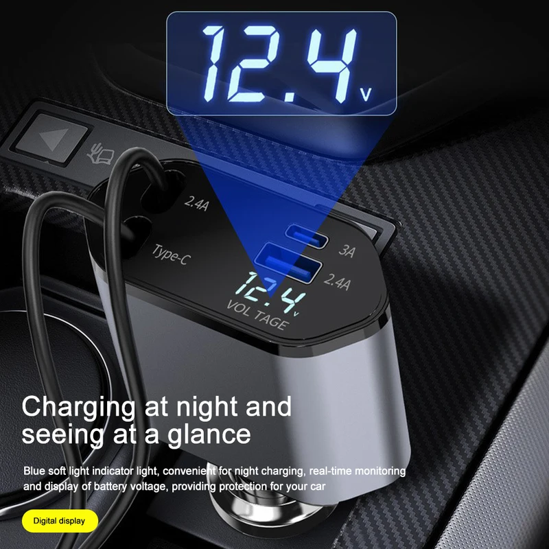شاحن سيارة قابل للسحب لهاتف آي - مراجعة Fast Charging Cable وسعره