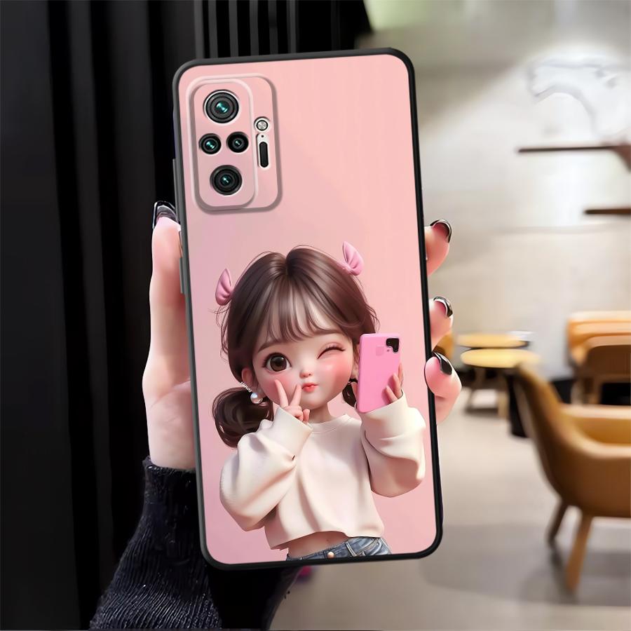غطاء هاتف بنمط فتاة كرتونية له - مراجعة Xiaomi Phone Accessories وسعره
