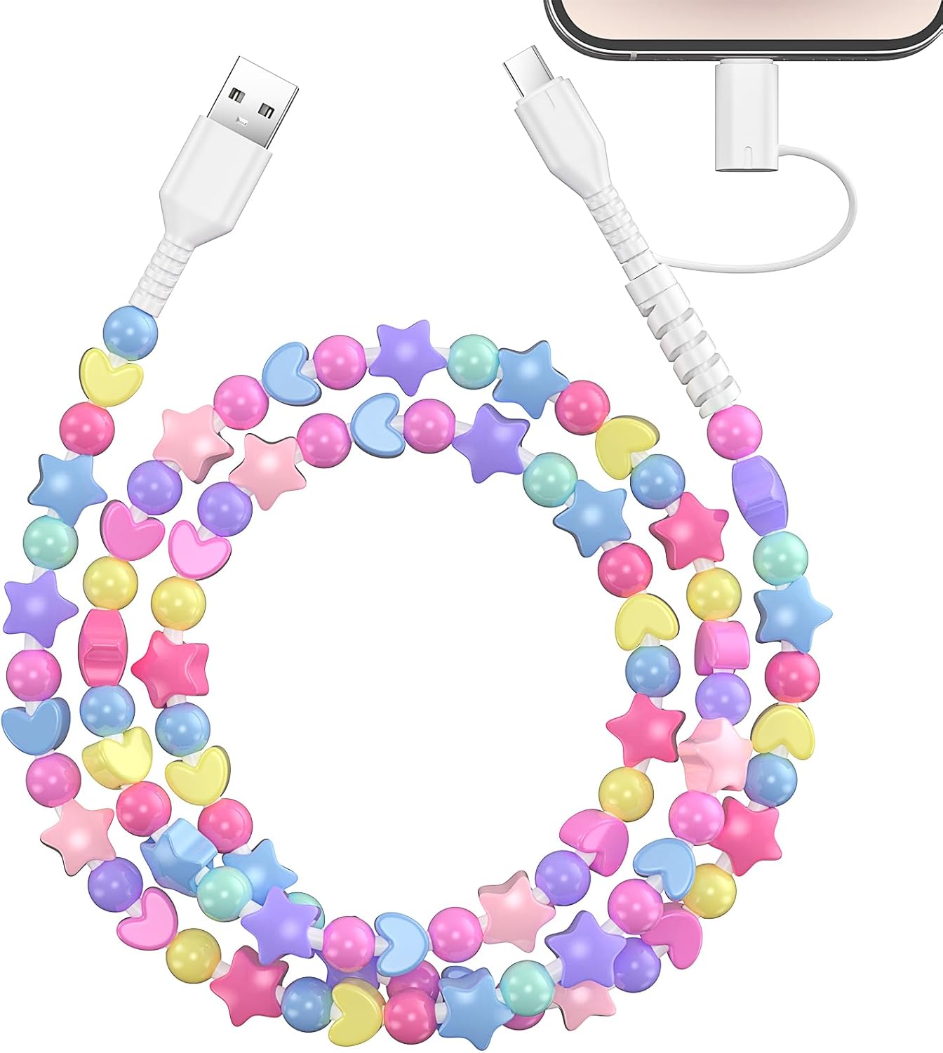 سلك شحن الخرزة، كابل شحن USB A - مراجعة Fast Charging Cable وسعره