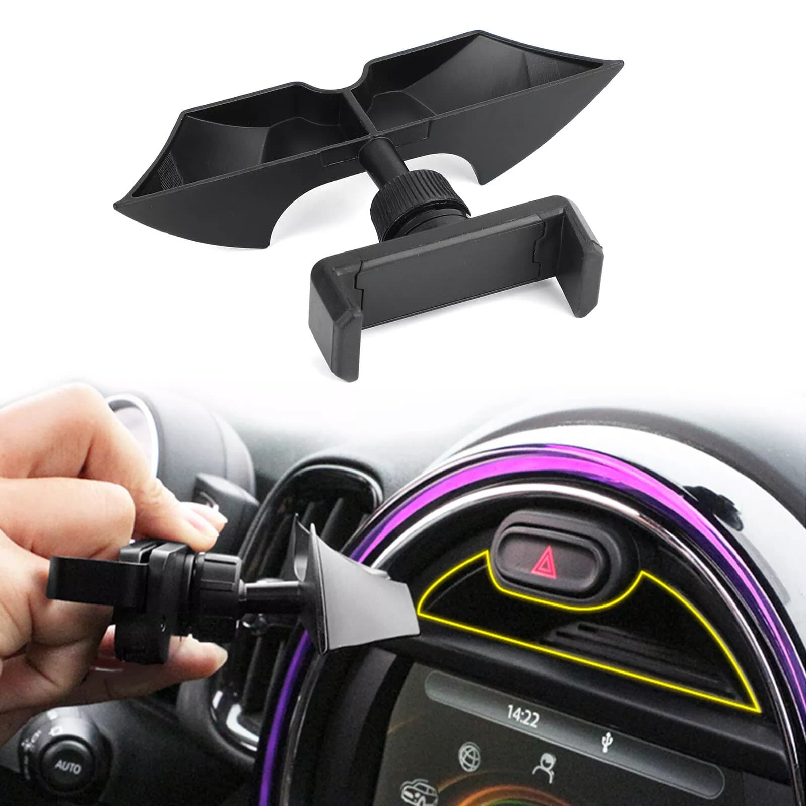 سيارة معدنية الجبهة جبل حامل ه - مراجعة Phone Accessories Uk وسعره