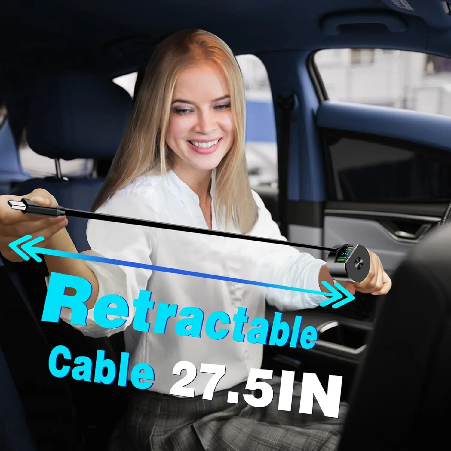 شاحن سيارة قابل للسحب 3 في 1،  - مراجعة Fast Charging Cable وسعره